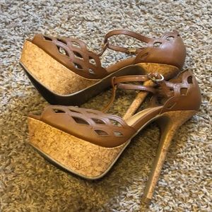 Brown Platform Heels